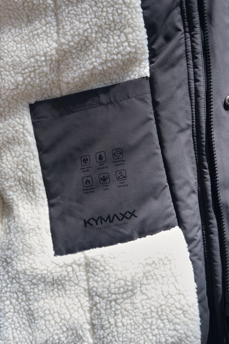 Parka longue gris foncé LAUNAY