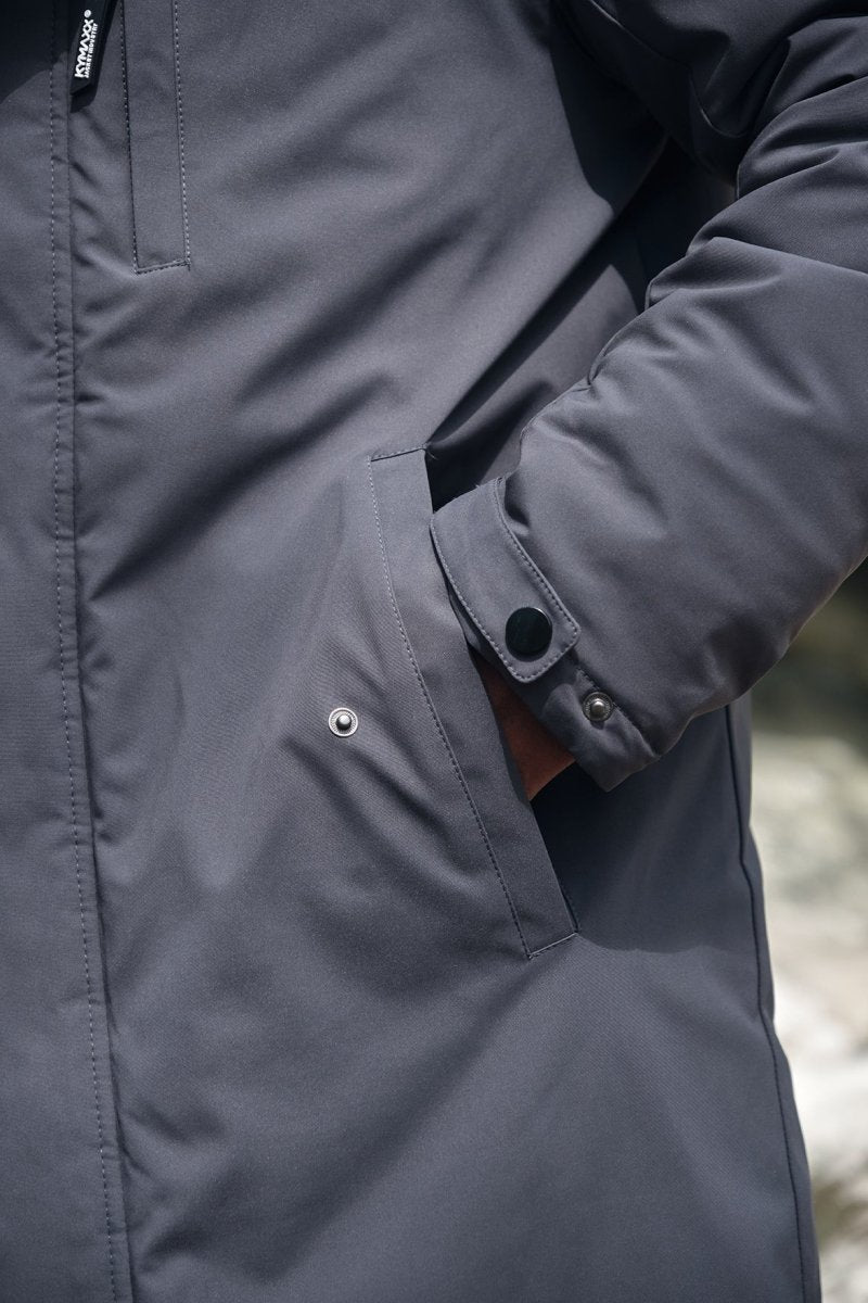 Parka longue gris foncé LAUNAY