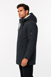 Parka longue gris foncé LAUNAY