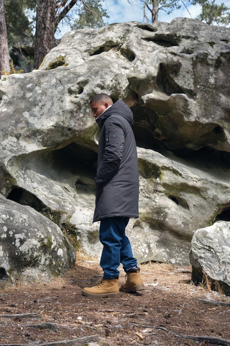 Parka longue gris foncé LAUNAY