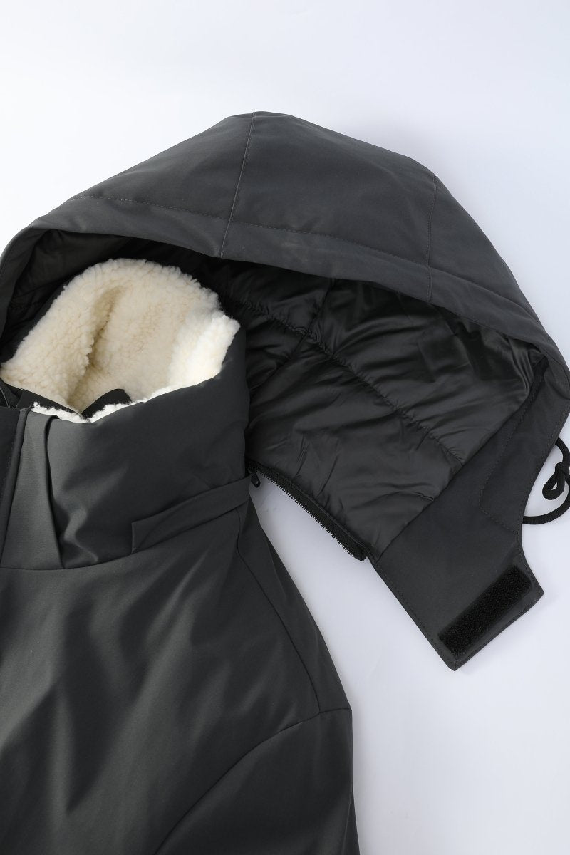 Parka longue gris foncé LAUNAY