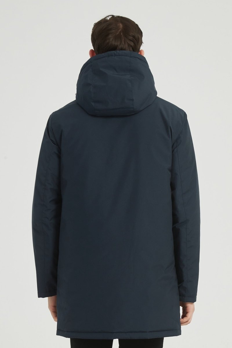 Parka Longue Homme à Capuche Zippée NEO