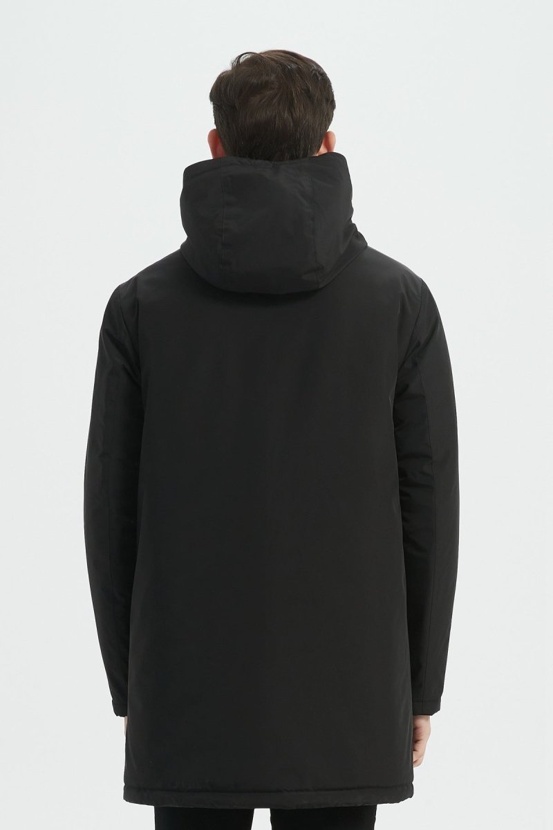 Parka Longue Homme à Capuche Zippée NEO