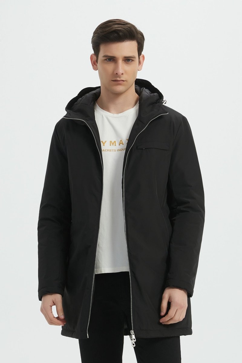 Parka Longue Homme à Capuche Zippée NEO
