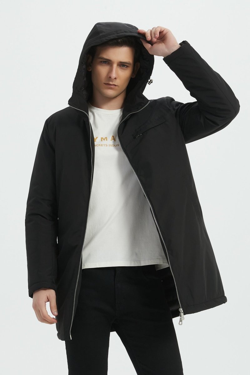 Parka Longue Homme à Capuche Zippée NEO