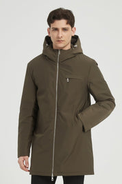 Parka Longue Homme à Capuche Zippée NEO