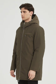 Parka Longue Homme à Capuche Zippée NEO