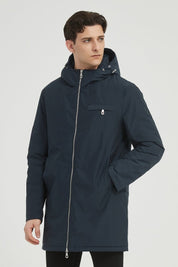 Parka Longue Homme à Capuche Zippée NEO