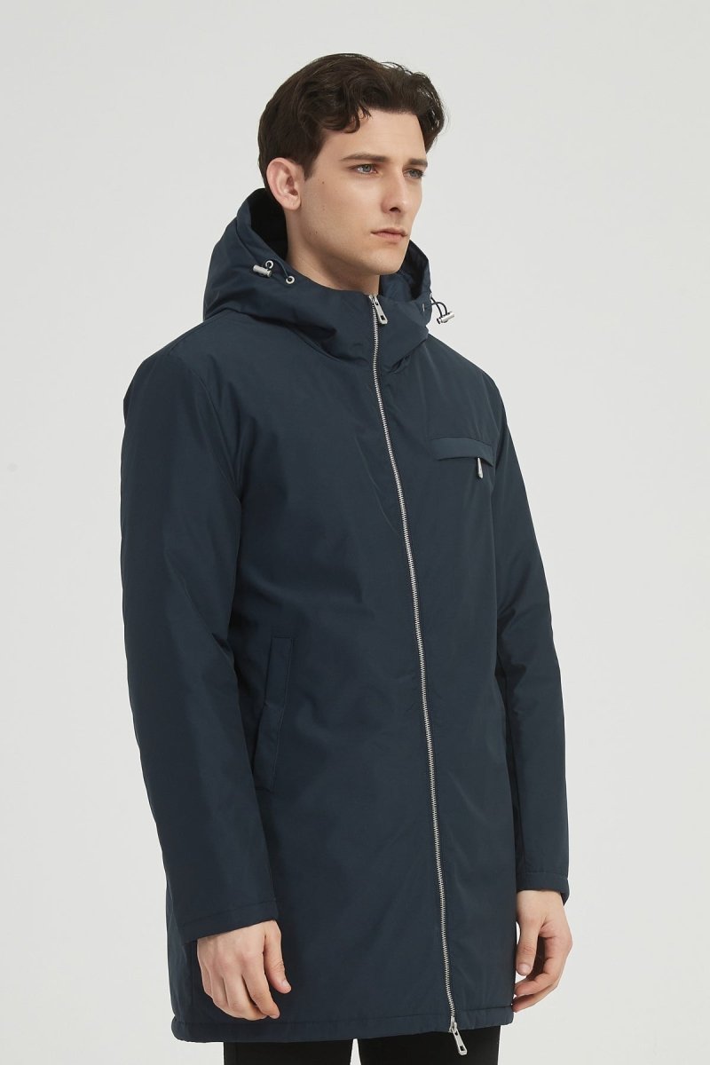 Parka Longue Homme à Capuche Zippée NEO