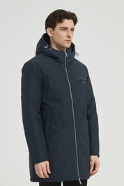 Parka Longue Homme à Capuche Zippée NEO