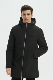 Parka Longue Homme à Capuche Zippée NEO