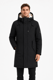 Parka longue noir LAUNAY