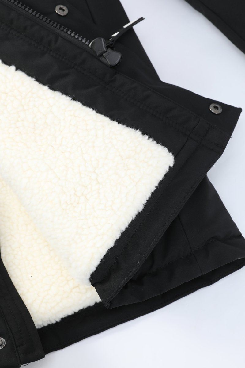 Parka longue noir LAUNAY