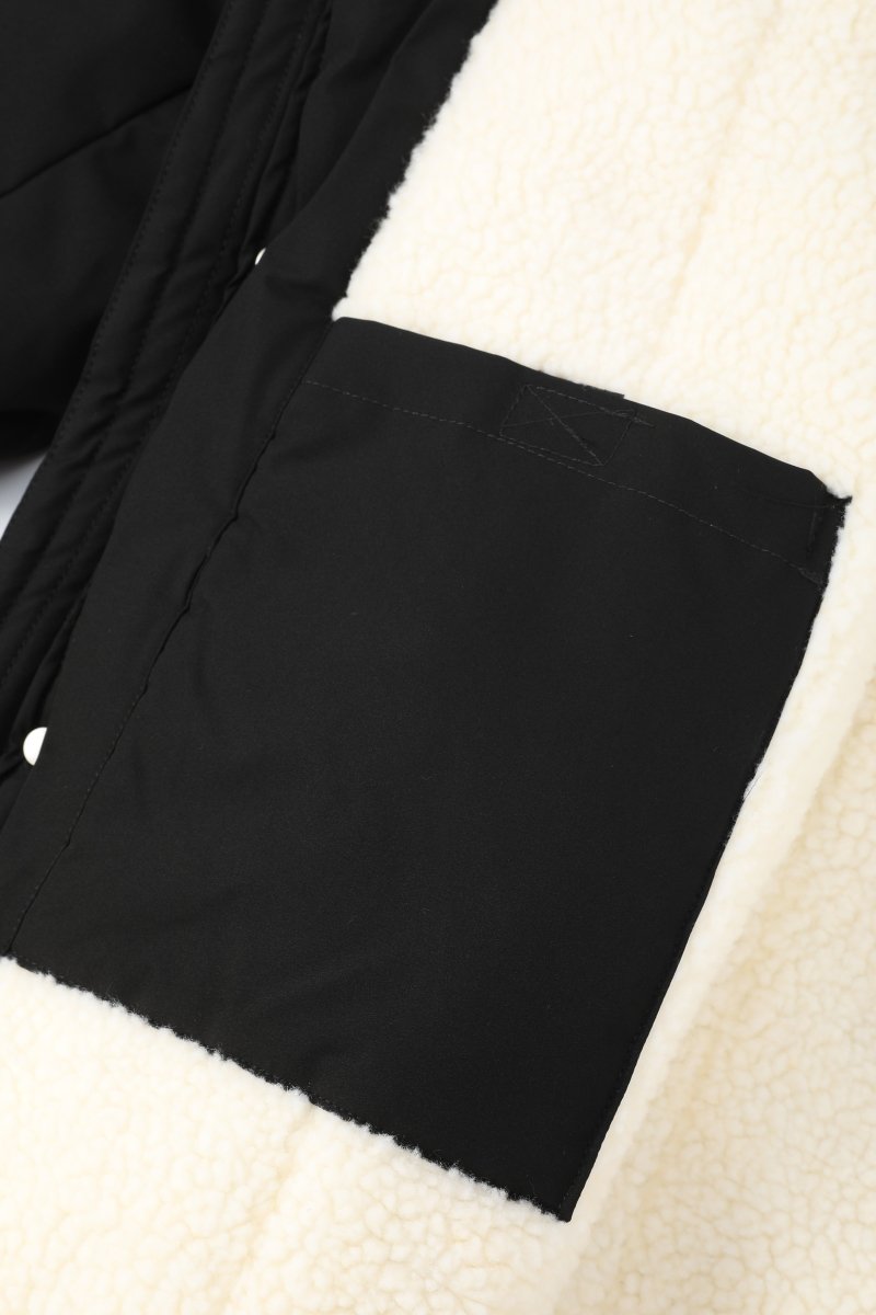 Parka longue noire doublée sherpa JOHNSTON