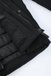 Parka noir homme à capuche FIELD