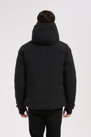Parka noir homme à capuche GILBERT