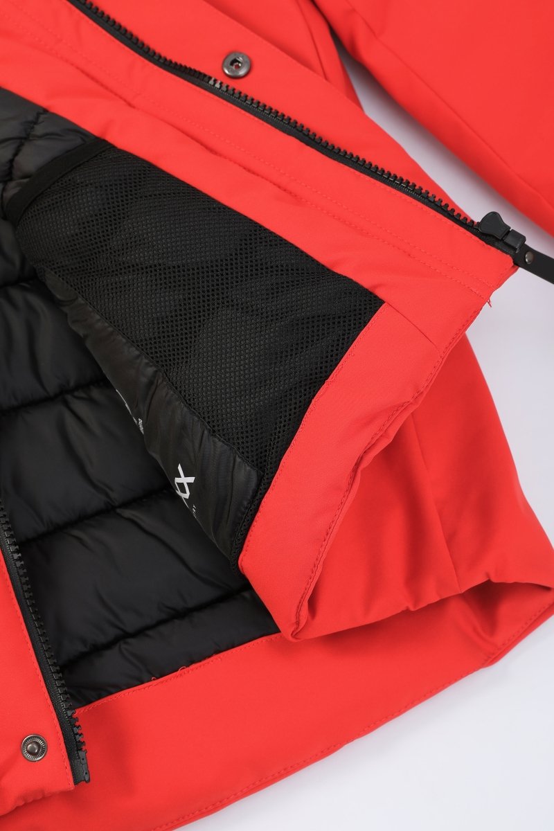 Parka orange homme à capuche FIELD