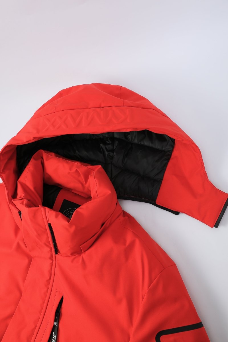 Parka orange homme à capuche FIELD
