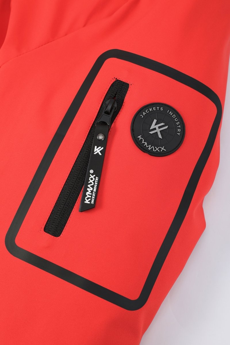 Parka orange homme à capuche FIELD