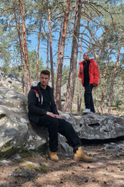 Parka orange homme à capuche FIELD