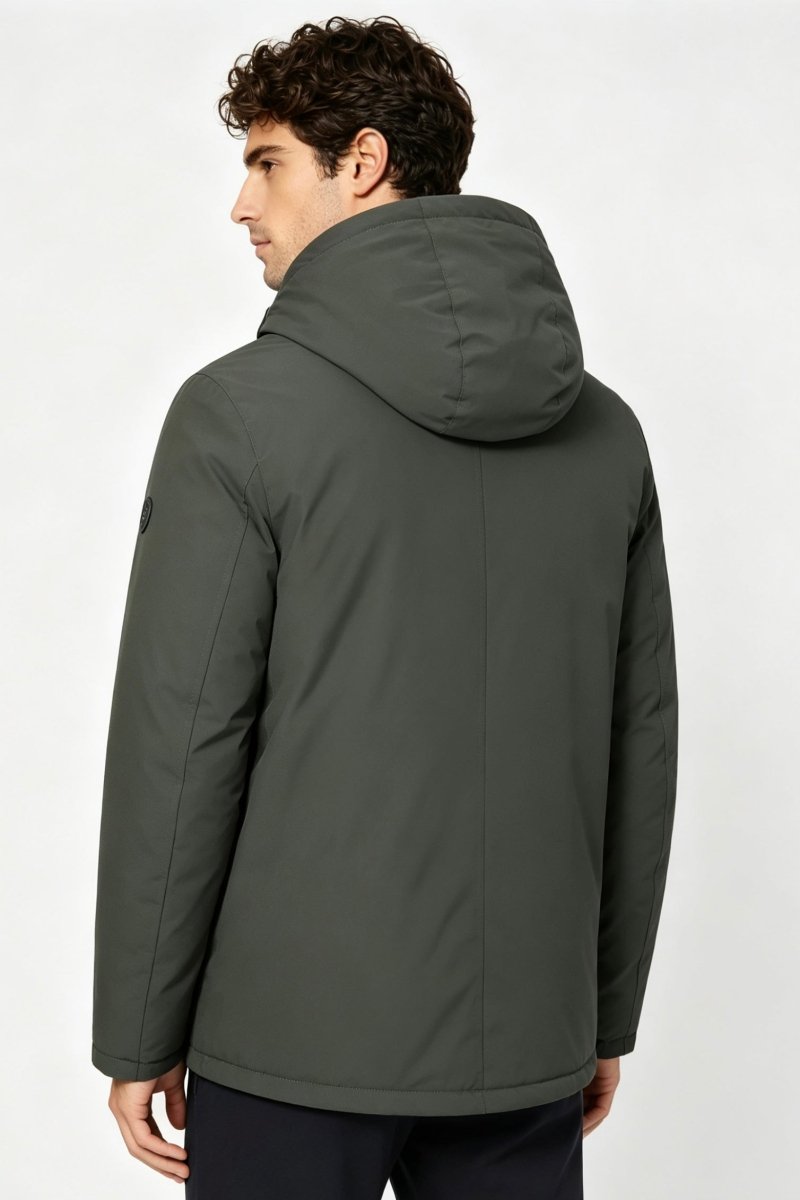 Parka vert foncé homme doublée sherpa LOÏC