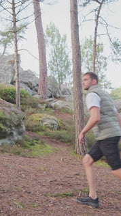 Doudoune sans manche vert menthe GASTON