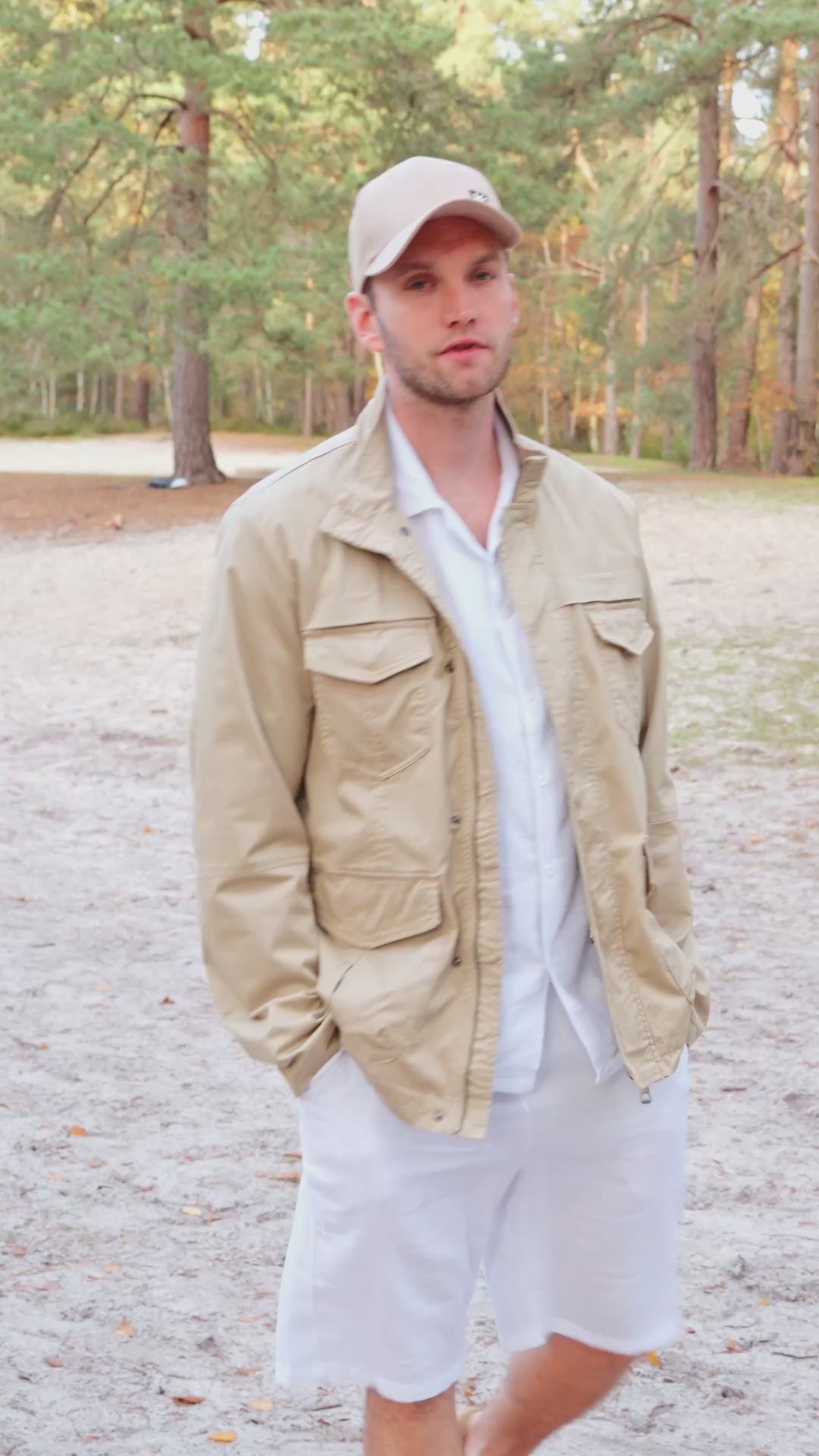 Veste saharienne en coton KHALIS