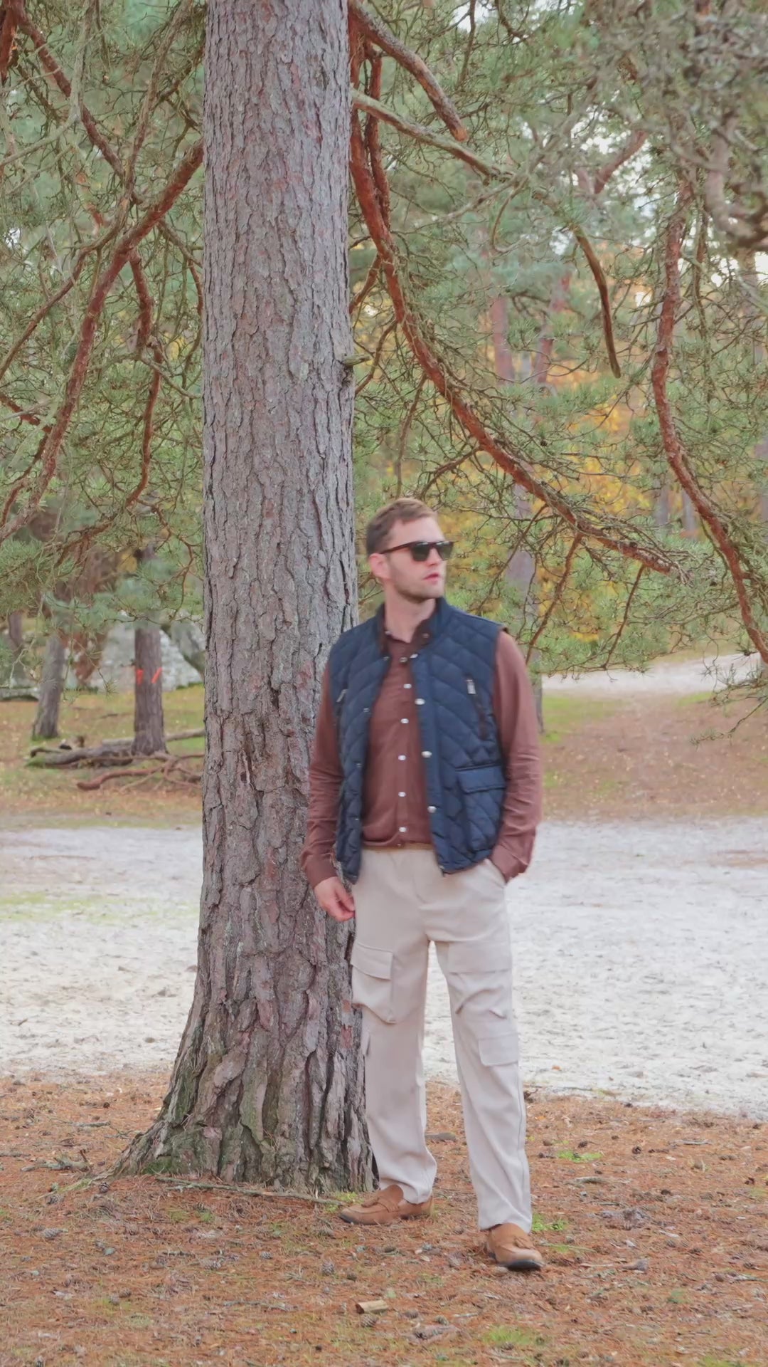 Doudoune sans manches marine SONNY