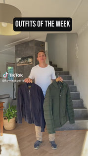 Bomber en coton marine SAWAN