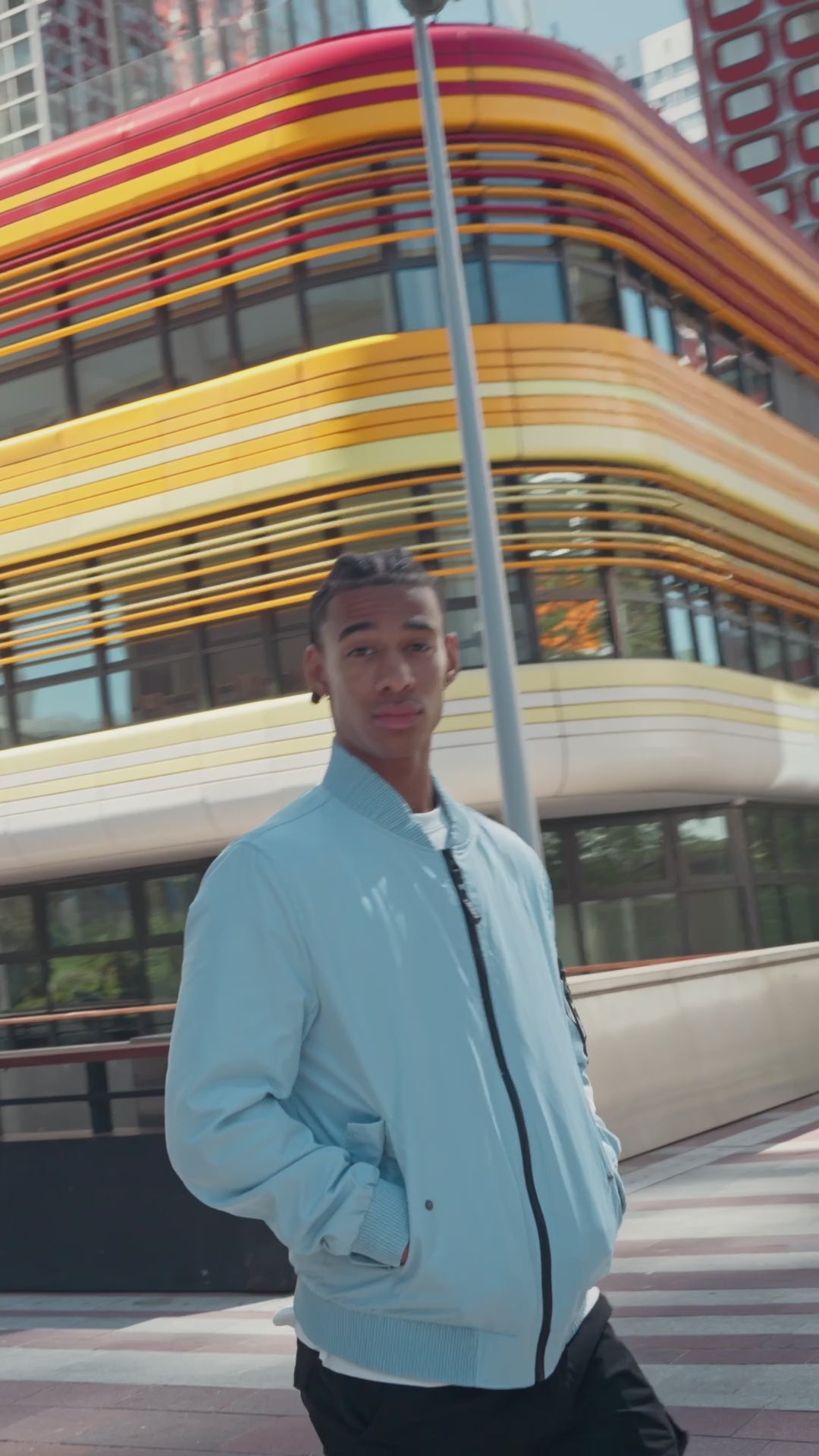 Coupe-vent col plissé SHAUN