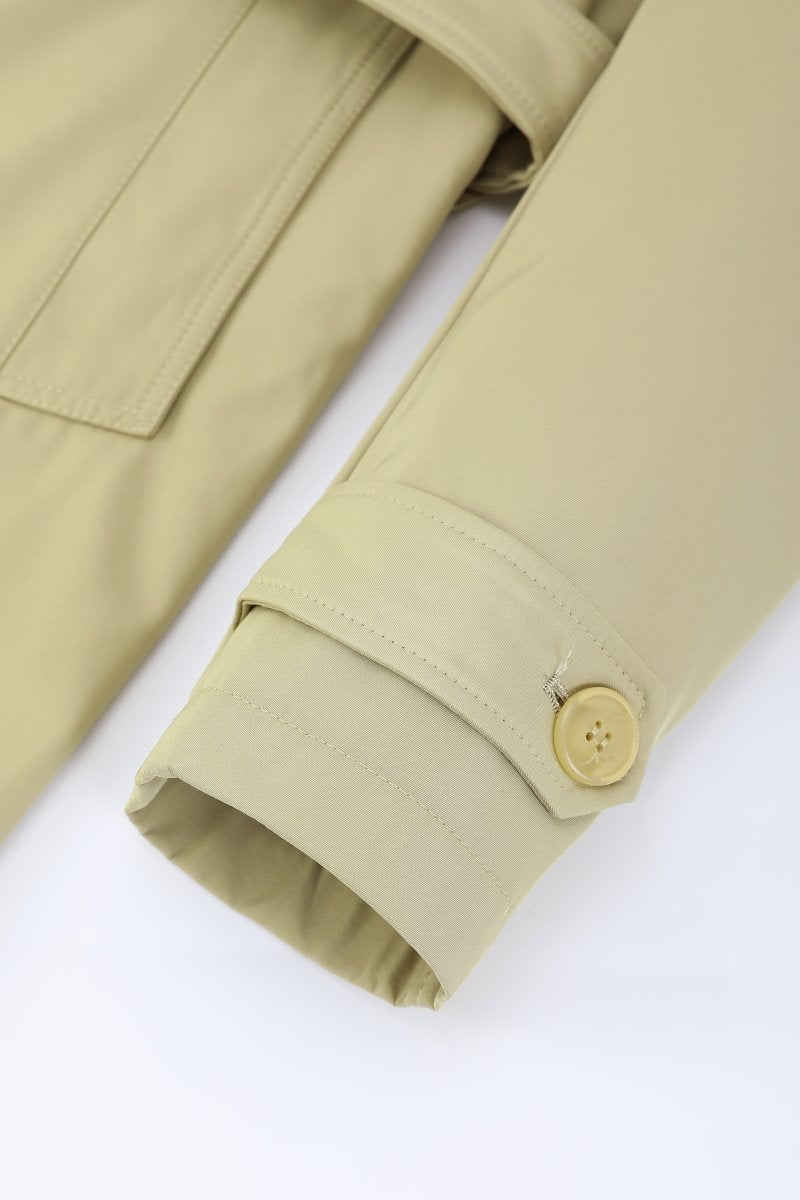 Trench-coat beige homme long et ceinturé NEWMAN