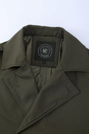 Trench-coat kaki homme long et ceinturé NEWMAN