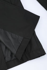 Trench-coat noir homme long et ceinturé NEWMAN