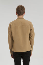 Veste beige à détails matelassés DECLERCQ