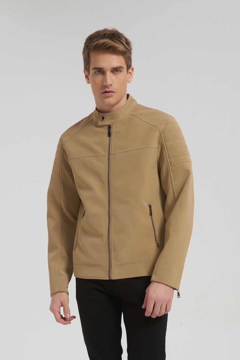 Veste beige à détails matelassés DECLERCQ