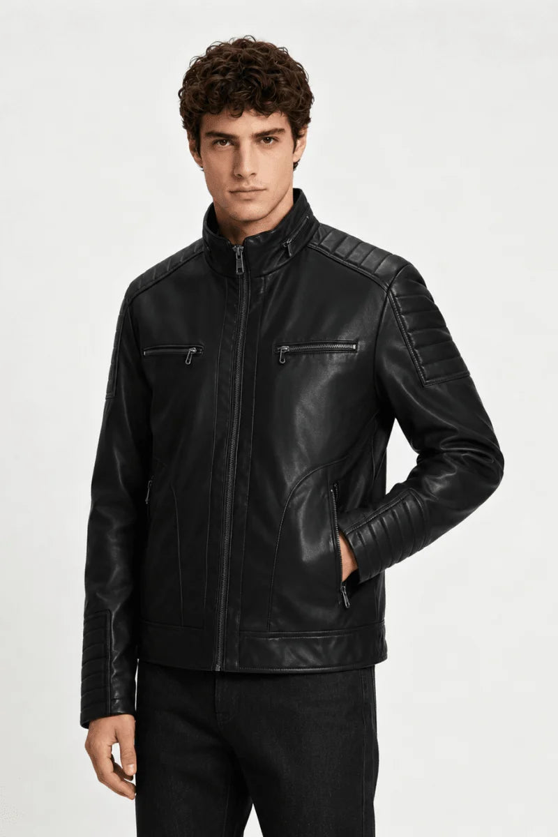 Vestes en simili cuir homme