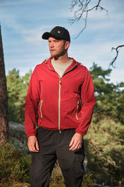 Veste coupe - vent homme à capuche Bordeaux HUBERT