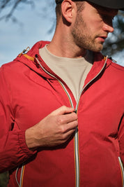 Veste coupe - vent homme à capuche Bordeaux HUBERT