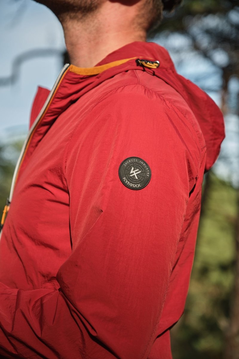 Veste coupe - vent homme à capuche Bordeaux HUBERT