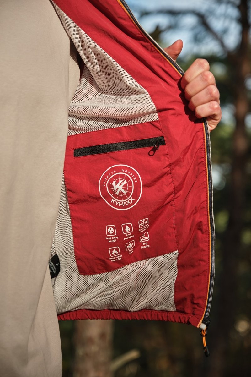 Veste coupe - vent homme à capuche Bordeaux HUBERT