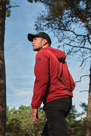 Veste coupe - vent homme à capuche Bordeaux HUBERT