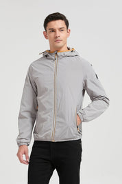 Veste coupe - vent homme à capuche Gris Clair HUBERT