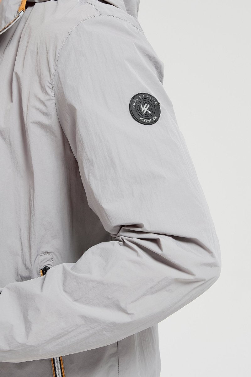 Veste coupe - vent homme à capuche Gris Clair HUBERT