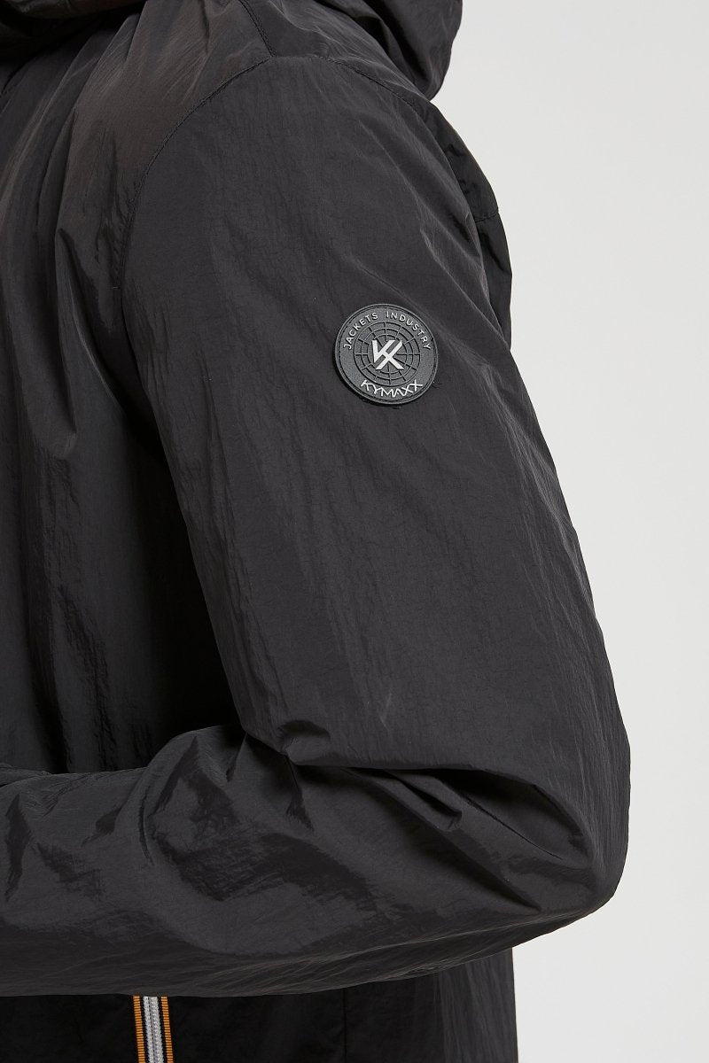 Veste coupe - vent homme à capuche Noir HUBERT