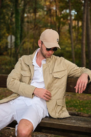 Veste saharienne en coton KHALIS