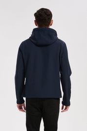 Veste softshell marine homme à capuche ÉTIENNE
