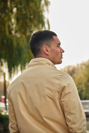 Veste zippée homme Creme JOVIAN