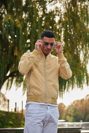 Veste zippée homme Creme JOVIAN