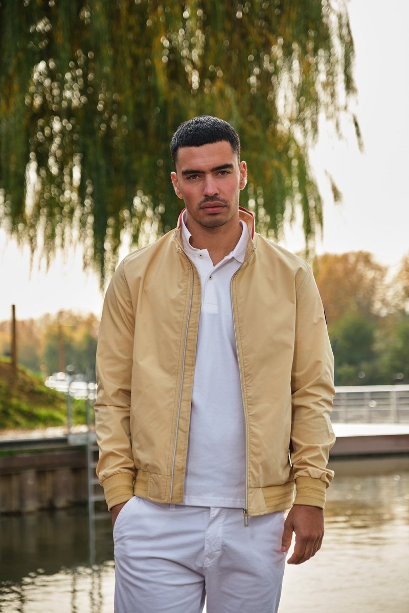 Veste zippée homme Creme JOVIAN