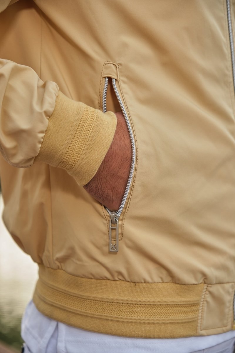 Veste zippée homme Creme JOVIAN